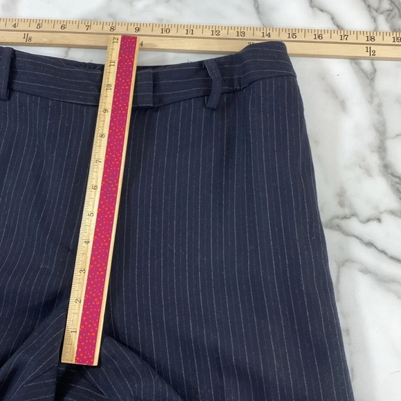 Brooks Brothers 346 Trouser Pants Women’s Size 8 Blue Stripes 100% Wool - Picture 11 of 14